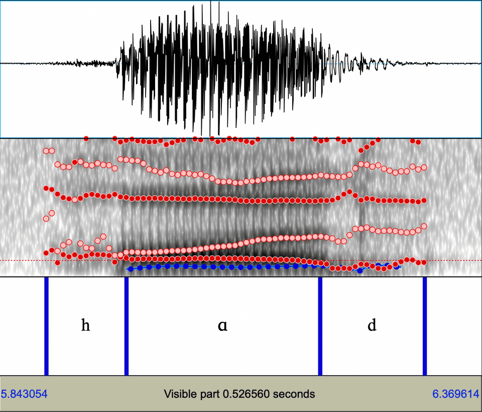 a spectrogram of me saying 'hawed'